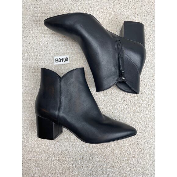 COLE HAAN Elyse Leather Booties Women's Size 6B Black W14979 - Picture 3 of 9